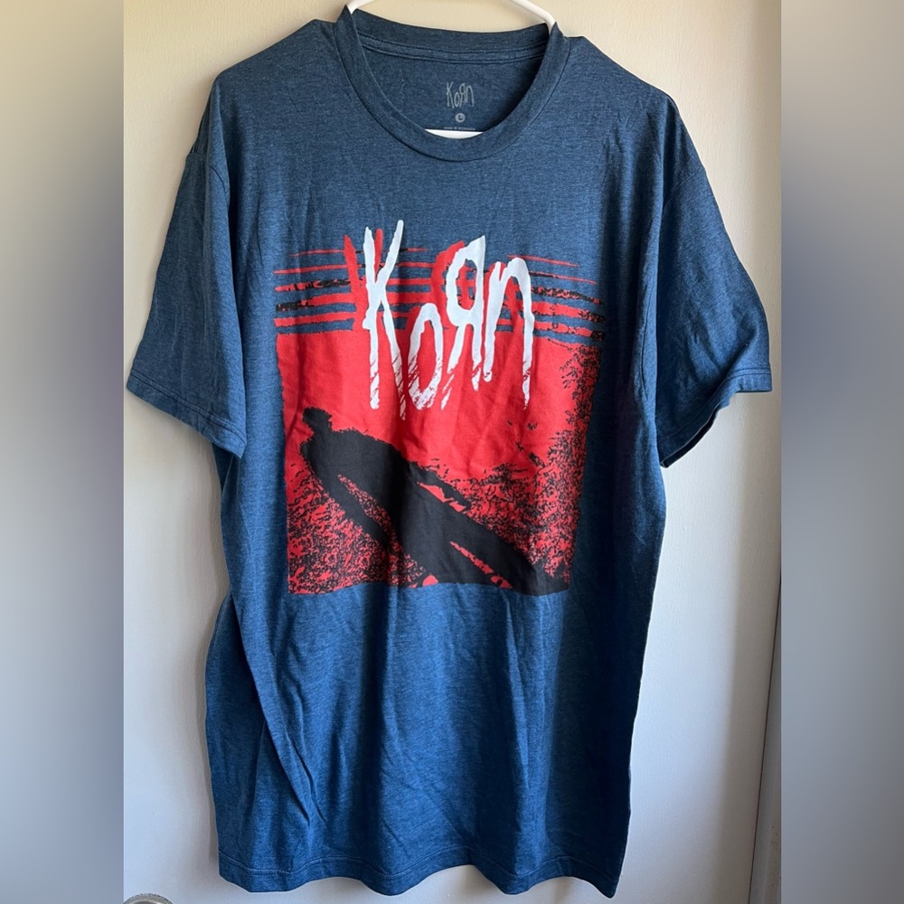 NWOT Korn Blue Graphic T-Shirt